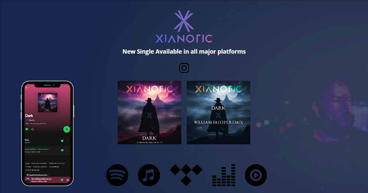 Xianotic (Darkwave, Chile) presenta "Dark", incluye remix en colaboración con William Faith